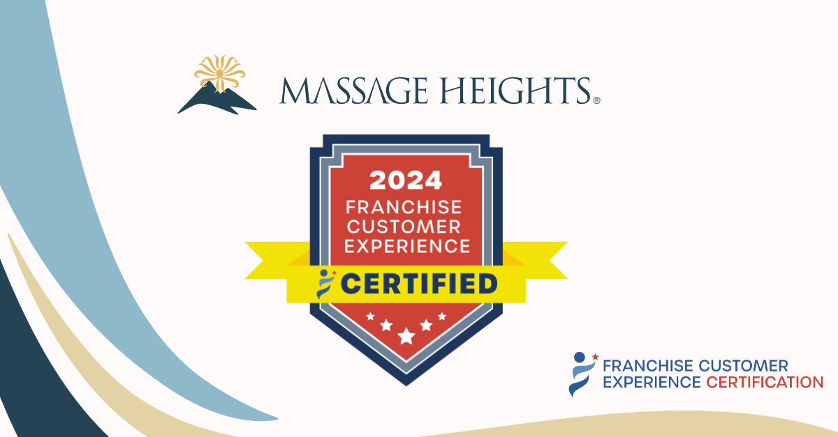 Massage Heights Celebrates Franchise Customer Experience Certification 5389